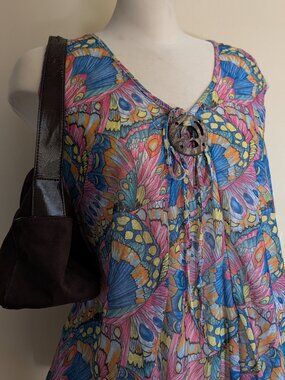 BUTTERFLY PRINT Y2K VINTAGE TANK TOP